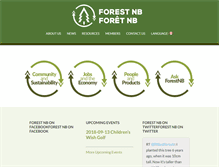 Tablet Screenshot of nbforestry.com